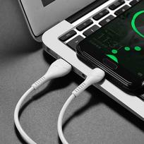 usb a usb c pakrovejas - HOCO X37 Cool Power "Type-C" 1m baltas - 3 nuotrauka