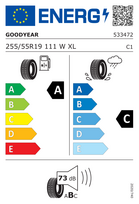 padangos 255 55 r19 - Goodyear Eagle F1 Asymmetric 2 255/55 R19 111W XL J, LR, SUV - 2 nuotrauka