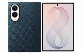 telefonas - Samsung Galaxy Z Fold 8 Carbon Magnet Case Tamsiai mėlynas (Navy) - 3 nuotrauka