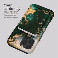 holderai - MIO Green Marble Magsafe Case Compatible Card Holder - 5 nuotrauka