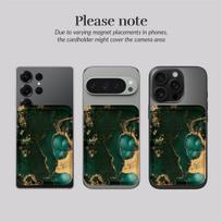 holderai - MIO Green Marble Magsafe Case Compatible Card Holder - 7 nuotrauka