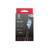 oclean galvutes - DANTŲ ŠEPETELIO ANTGALIAI Oclean UC02 B02, 2 vnt, Black - 2 nuotrauka