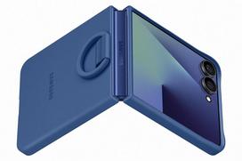 samsung galaxy flip 7 - Samsung Silicone case, Galaxy Flip7, mėlynas - Dėklas - 4 nuotrauka