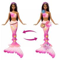 barbe - Mattel Barbie Dreamtopia Blooming Magic tamsiaplaukė undinėlė JDM73, 30 cm - 3 nuotrauka