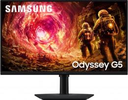 2560 x 1440 ips 27 - Samsung Odyssey G5 (G50F) LS27FG502EUXEN 27" IPS, QHD, 180Hz, Juodas (Black) - 1 nuotrauka