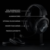 belaides ausines - Logitech G PRO X Wireless LIGHTSPEED Juodos (Black) - 6 nuotrauka
