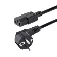 StarTech.com 713E-1M-Power-Cord maitinimo laidas EU Schuko į C13 1m Juodas (Black)