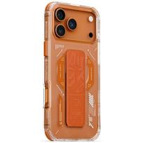 Skinarma Helio iPhone 17 Pro Max Magnetic Charging + Grip Stand Case, Orange