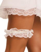 Obsessive Weddya nėriniuotas keliaraištis White (Balta)