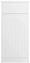 Sobuy BZR110-W vonios spintelė su skalbinių krepšiais, balta (White)