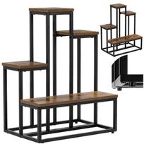 geliu lentyna - Gėlių stovas Springos GA0210, 67 cm, su 4 lentynomis, modernus, palėpės tipo (Loft) - 2 nuotrauka