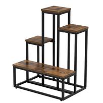 geliu lentyna - Gėlių stovas Springos GA0210, 67 cm, su 4 lentynomis, modernus, palėpės tipo (Loft) - 7 nuotrauka