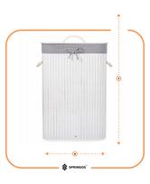 krepsys skalbiniu 72 l - Skalbinių dėžė Springos HA0076, 72 l, balta (White) - 2 nuotrauka