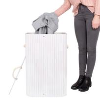 krepsys skalbiniu 72 l - Skalbinių dėžė Springos HA0076, 72 l, balta (White) - 6 nuotrauka