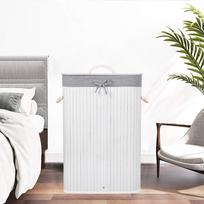 krepsys skalbiniu 72 l - Skalbinių dėžė Springos HA0076, 72 l, balta (White) - 10 nuotrauka