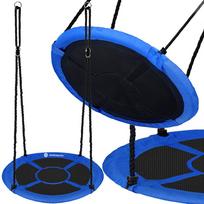 gandro lizdas supynes - Sūpynės Gandro lizdas Springos NS024, 110 cm, mėlynos/juodos (Blue/Black) - 3 nuotrauka