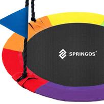 supynes vaikams - Sūpynės Springos NS028, 110 cm, juoda (Black) - 2 nuotrauka