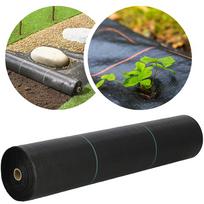 juodas tentas - Agrotekstilė nuo piktžolių Springos AG0033, juoda (Black), 1,6 m x 50 m, 90 g/m² - 9 nuotrauka