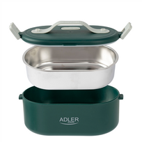 maisto termosas - Adler AD 4522 Šildoma pietų dėžutė su termo maišeliu, Žalia (Green), 0.8 L - 4 nuotrauka
