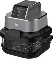 TEESA GLASS AIR FRYER 4L Juoda (Black)