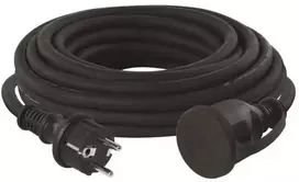 ilgintuvas ip44 - Ilgiklis EMOS P01810R, 1 lizdas, 10 m, 3x2.5 mm2, IP44, Juodas (Black) - 1 nuotrauka