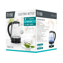 elektrinis virdulys 1.7 l - Teesa TSA1511B Black (Juodas) - 2 nuotrauka