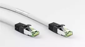 cat8 kabel - Goobay CAT 8.1 Patchkabel, S/FTP (PiMF), Weiß, 1 m - 3 nuotrauka