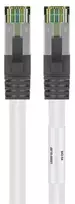 cat8 kabel - Goobay CAT 8.1 Patchkabel, S/FTP (PiMF), Weiß, 1 m - 4 nuotrauka