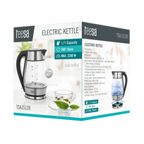 elektrinis virdulys 1.7 l - Teesa TSA1512B Black (Juodas) - 3 nuotrauka