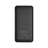 10000 power bank - Kruger & Matz KM0904, 10000mAh, QC, PD, juodas (black) - 3 nuotrauka