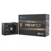 750w psu 80 gold - Seasonic Focus SGX-750, 750W Juodas (Black) - 6 nuotrauka