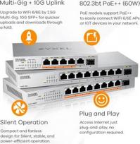 switch 2.5g - XMG-108 8 PORTS 2,5G   1 SFP  DESKTOP MULTIGIG UNMANAGED SWITCH | XMG-108-ZZ0101F - 5 nuotrauka