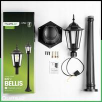 sviestuvo stulpas - Lauko sodo šviestuvas E27 LAMppost 1 m juodas BELLIS LUMILED - 2 nuotrauka