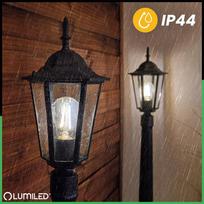 sviestuvo stulpas - Lauko sodo šviestuvas E27 LAMppost 1 m juodas BELLIS LUMILED - 5 nuotrauka