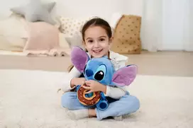 disney stitch zaislas - Simba Disney pliušinis žaislas Stitch su spurga, mėlynas (Blue), 25 cm - 4 nuotrauka