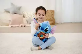 disney stitch zaislas - Simba Disney pliušinis žaislas Stitch su spurga, mėlynas (Blue), 25 cm - 5 nuotrauka