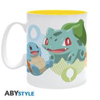 pokemon spalvotos - Abysse POKEMON Puodelis (460 ml) Pikachu, Bulbasaur, Charmander & Squirtle - 2 nuotrauka