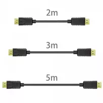 displayport 3m - Unitek Cable Displayport / Displayport 3m Black - 4 nuotrauka
