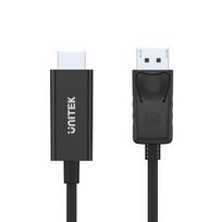 kabelis hdmi hdmi 1.8 - Unitek Cable Displayport / HDMI 1.8m Black - 3 nuotrauka