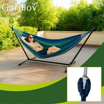gardlov - Sodo hamakas 200x150 cm su remeliu - 6 nuotrauka