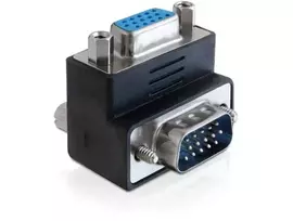 vga kabelis - Delock Adapter VGA to VGA Angled 270 - 2 nuotrauka