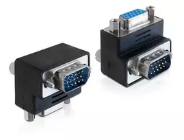 vga kabelis - Delock Adapter VGA to VGA Angled 270 - 3 nuotrauka