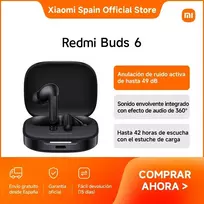 belaides ausines - Xiaomi Redmi Buds 6 Juodas (Night Black) - 4 nuotrauka