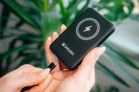 5000 mah power bank - Verbatim Charge 'n' Go Magnetic 5000 mAh Juodas (Black) - 2 nuotrauka