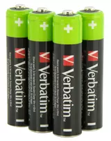 nimh baterijos - Verbatim 49514 Įkraunamos baterijos NiMH AAA 950mAh 4vnt. - 5 nuotrauka