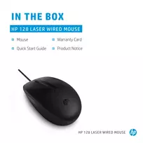 ps 2 pelyte - HP 128 Laser Wired Mouse Juodas (Black) - 7 nuotrauka