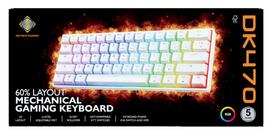 60 klaviatura - DELTACO GAMING DK470, Balta (White) - 2 nuotrauka