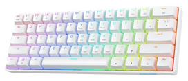 60 klaviatura - DELTACO GAMING DK470, Balta (White) - 4 nuotrauka