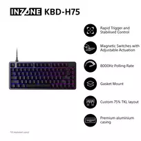 su zaidimu klaviaturos - Sony INZONE KBD-H75 TKL Juodas (Black) - 2 nuotrauka