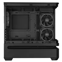 micro atx korpusas - ASUS PRIME AP202 TG ARGB Juodas (Black) - 2 nuotrauka